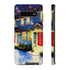 Festive Christmas Decorations on a Row of Townhomes - Impact Resistant Phone Case Samsung Galaxy S10 Plus Matte